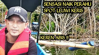 Sensasi naik perahu leuwi keris susuri spot mancing [upl. by Vano]