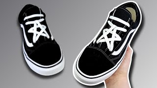 HOW TO STAR LACE VANS OLD SKOOLS EASY Way [upl. by Leonore]