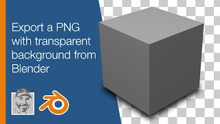 Export a PNG with transparent background from Blender [upl. by Sorips]