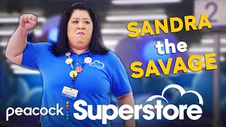 Sandra being the ULTIMATE SAVAGE for 10 minutes straight  Superstore [upl. by Embry]