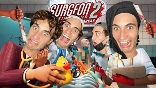 LE SAQUÉ LA CABEZA A MI PACIENTE SIN QUERER  Surgeon Simulator 2 [upl. by Vashtia]