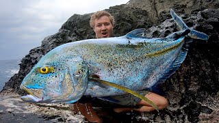 Extreme solo rock fishing big fish in Japan [upl. by Levinson]