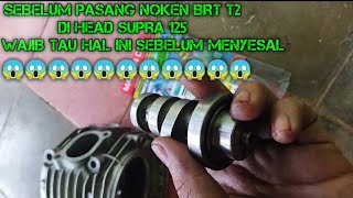 CARA PASANG NOKEN AS BRT T2 SUPRA X 125 KARISMA AGAR PNP [upl. by Laenahtan]