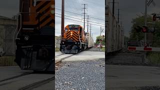 Pennsylvania Northeastern 5577 L160 at Union St going down to Telford train railfan locomotive [upl. by Llatsyrc]