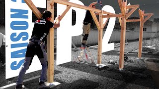 ✅ CONSTRUCTION de A à Z dun abri de jardin avec poulailler  Début de la pose Ep2S3  LJVS [upl. by Issirk]