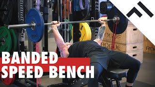 How to Speed Bench Press with Bands Full Progression [upl. by Mailand]