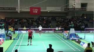 ABO 2013 Round 2  Lee Chong Wei vs Prasojo Adi Andrianus [upl. by Layney]