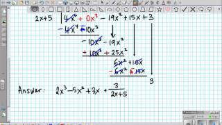 Review on Long division Divinding polynomials Quotient Divisibility [upl. by Ahseikal]