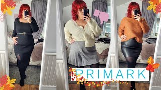 PLUS SIZE PRIMARK AUTUMN TRY ON  AUTUMN OUTFITS WITH TIGHTS [upl. by Letizia380]