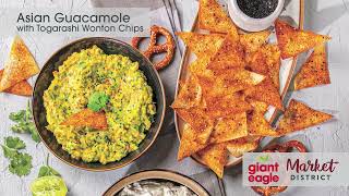 Togarashi Wonton Chips with Asian Guacamole Dip [upl. by Adnahcal]