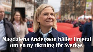 Linjetal av Magdalena Andersson – 9 april 2024 [upl. by Bouchard]