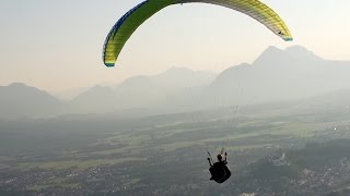 Logenplatz Paragleiten Gaisberg Salzburg [upl. by Hnah333]