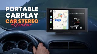 HAUXIY Wireless Apple CarPlay Screen Review 4K Dash Cam amp 9quot Touchscreen Stereo  Carplay Stereo [upl. by Ahmar]