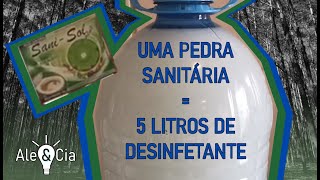 Desinfetante Caseiro de Eucalipto  5 LITROS com UMA PEDRA SANITÁRIA [upl. by Ytiak103]