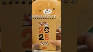 Cute desktop calendar 🥺2025 calendar calendarseries craft printing diy fyp [upl. by Ermina]