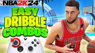 NBA 2K24 Best Dribble Tutorial for Beginners with HANDCAM How to Dribble Guide [upl. by Annayr]