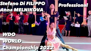 Stefano Di Filippo  Anna Melnikova  World Championship 2022 WDO  Professional Latin [upl. by Nylqcaj]