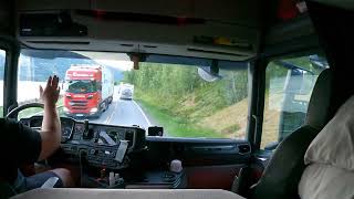 POV driving in Norway on E6 road with Scania 560R XT truck norway pov scania subscribe [upl. by Ttreve]