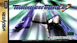 Thunder Force V 5  Sega Saturn Walkthrough Intense Retro Shmup Action 4K Hard [upl. by Jolene]