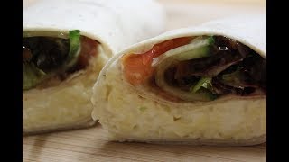 Cheese Ploughmans Wrap Recipe [upl. by Enalb]