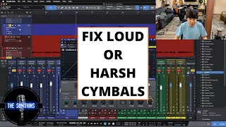 1 Trick To Fix Loud Or Harsh Cymbals In Your Overheads Drum Mixing Tips [upl. by Arbe]