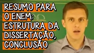 Estrutura da Dissertação Conclusão  Redação  Descomplica [upl. by Ilse45]