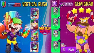 4 GAMES SHOWDOWN Vertical RushRainbow 🌈 4 GAMES RUMBLE TARTY Gem GrabSuper Sized [upl. by Hannej420]