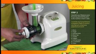 Matstone Low Speed Juicer Juicing [upl. by Talmud483]