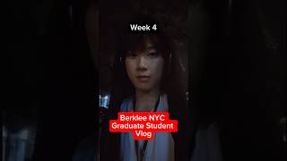 Berklee NYC Graduate Student Vlog week 4 [upl. by Meekar]