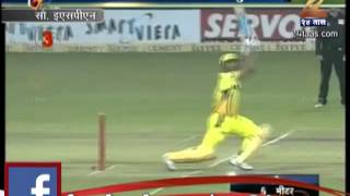 Zee24Taas champions league  mahendrasingh dhoni 5 six in 1 over [upl. by Airottiv187]