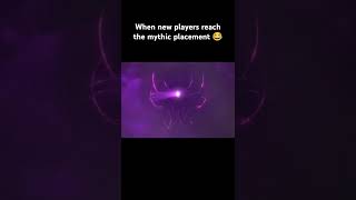 mythic placement new players mlbb mlbbshorts monton [upl. by Meehyrb]