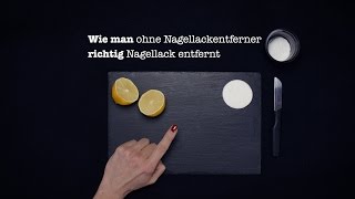 wie man richtig NAGELLACK ENTFERT o Nagellackentferner Lifehack [upl. by Norbie]