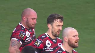 TOP 14  Essai de Kevin LEBRETON OYO  Aviron Bayonnais  Oyonnax Rugby [upl. by Adnam]