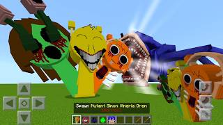 Every Shin Sonic vs MUTANT SPRUNKI Mod ADDON UPDATE in MINECRAFT PE [upl. by Derick]