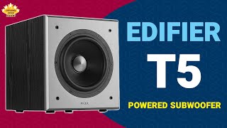 Edifier T5 Powered Subwoofer Unboxing Overview amp Demonstration [upl. by Aix]