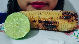 ASMR Comiendo Elote Asado con Limón y Sal  Asmr en español [upl. by Enirolf68]