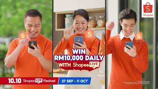 Meriahkan lagi 1010 Festival Shopee Live 🎁🎈 [upl. by Ragouzis]