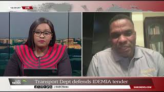 Transport department defends IDEMIA tender Collen Msibi [upl. by Parthena]