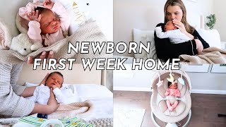 FIRST WEEK HOME WITH A NEWBORN BABY [upl. by Kreis]