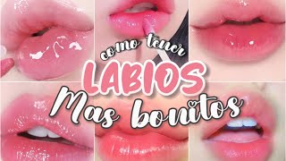 CÓMO TENER LABIOS MÁS BONITOS 💗 tips para hidratar y aclarar labios  Cherry uw [upl. by Leoj718]