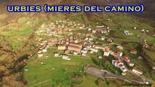 Urbies  Mieres del Camino  a vista de drone [upl. by Esteban]