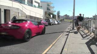 Tesla Roadster Down at Bondi [upl. by Wainwright]