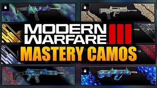 Modern Warfare 3 All Mastery Camos Leveling and Progression Explained [upl. by Cedar]