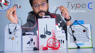 I Tested  5 Type C Earphones in 2023  Must Watch [upl. by Osmen54]