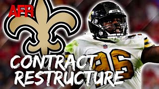 ANOTHER ONE Saints Restructure Carl Granderson  Whos Next [upl. by Novets]