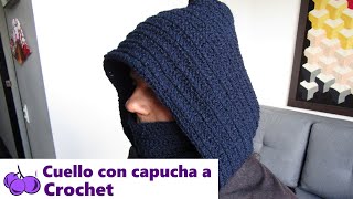 🧣CUELLO con CAPUCHA para HOMBRE a CROCHET Tutorial GRATIS paso a paso DETALLADO Fácil y rápido [upl. by Eppillihp536]