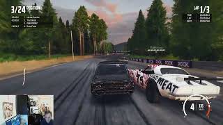 Wreckfest  Boulder Bank Circuit  Banger Race  XBOX Game Pass Core 2024 [upl. by Atiz922]