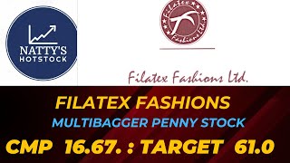 Filatex fashions Multibagger penny stock [upl. by Sochor]