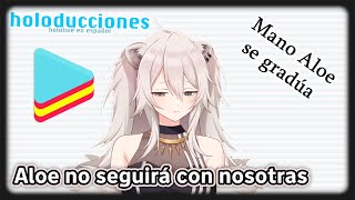 La despedida de Mano Aloe por la 5ª gen  Hololive en español [upl. by Broucek36]