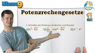 Rechengesetze bei Potenzen  Klasse 9 ★ Übung 1 [upl. by Kerrie]